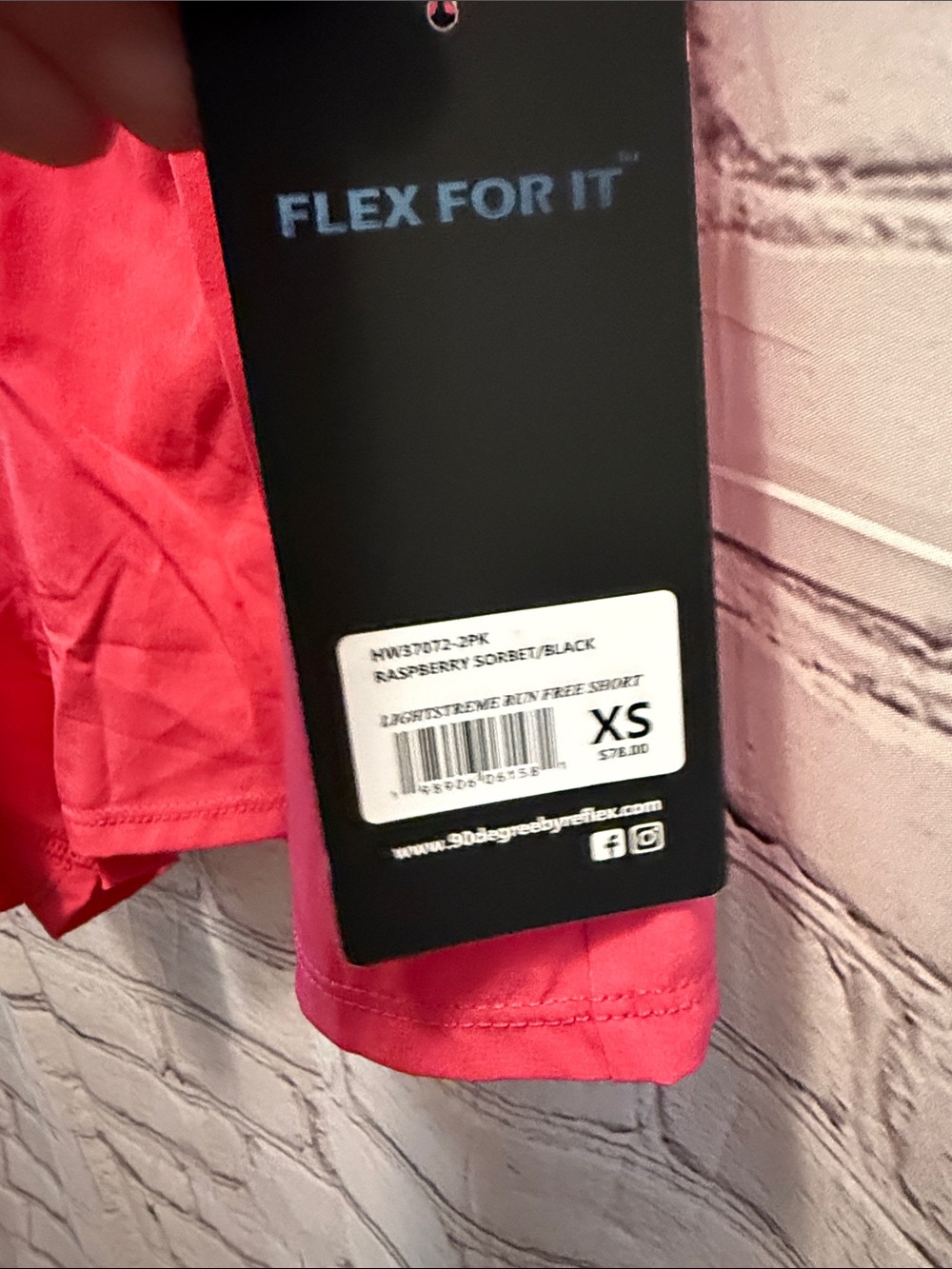 90 Degree By Reflex Hot Pink Athletic Shorts - Picture 4 of 9